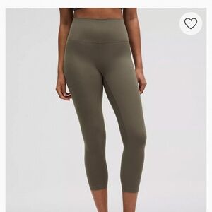 Lululemon align olive green leggings sz 2